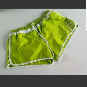 ATHLETA Lime Green Running Shorts Medium